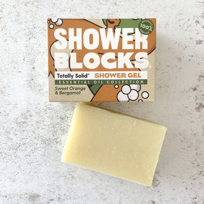 Shower Blocks - Sweet Orange & Bergamot Solid Shower Gel - Life Before Plastic
